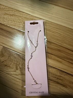 Crystal Haze Gold Hand Chain